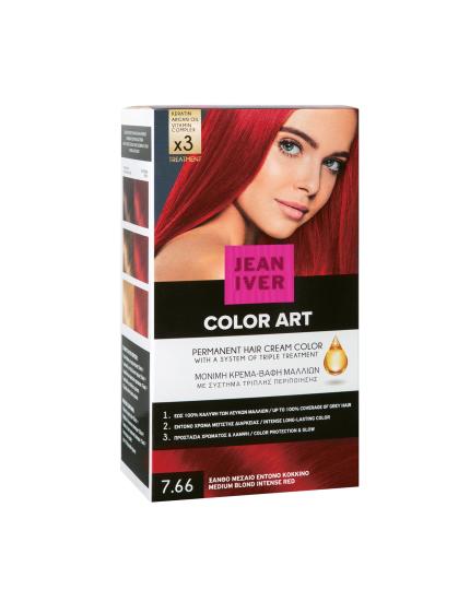 JEAN IVER Color Art 7.66 MEDIUM BLOND INTENSE RED